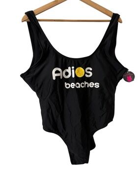 No Boundaries One Piece Swim Suit “Adios Beaches” 🍋